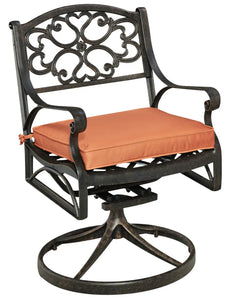 Homestyles Sanibel Bronze Outdoor Swivel Rocking Chair