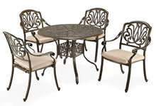 Load image into Gallery viewer, Homestyles Capri Taupe 5 Piece Outdoor Dining Set