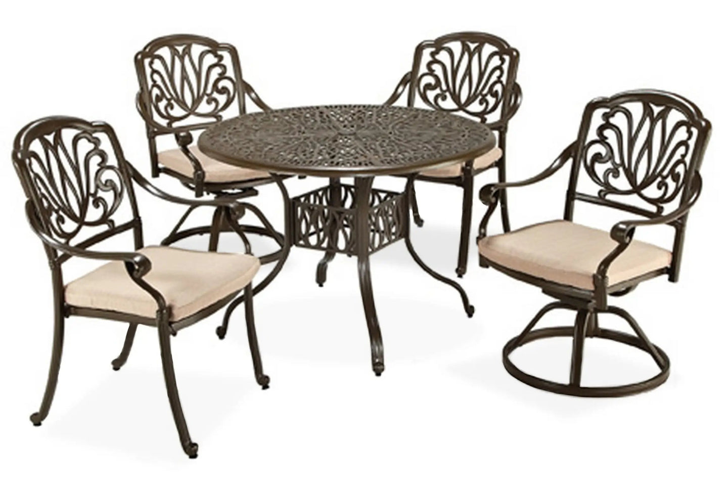 Homestyles Capri Taupe 5 Piece Outdoor Dining Set