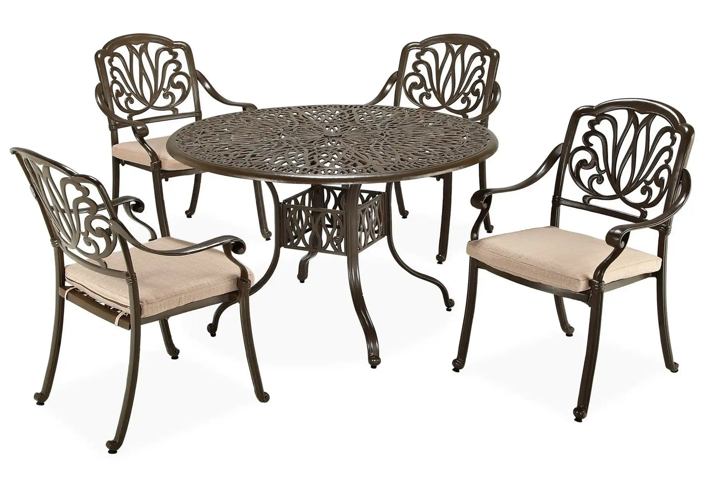 Homestyles Capri Taupe 5 Piece Outdoor Dining Set