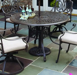 Homestyles Capri Taupe Outdoor Dining Table