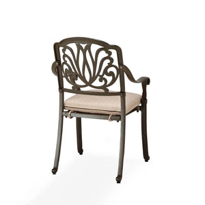 Homestyles Capri Taupe Outdoor Chair Pair