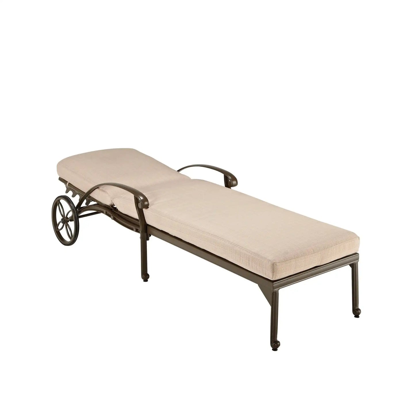 Homestyles Capri Taupe Outdoor Chaise Lounge