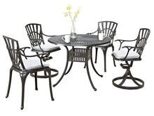 Load image into Gallery viewer, Homestyles Grenada Charcoal 5 Piece Outdoor Dining Set
