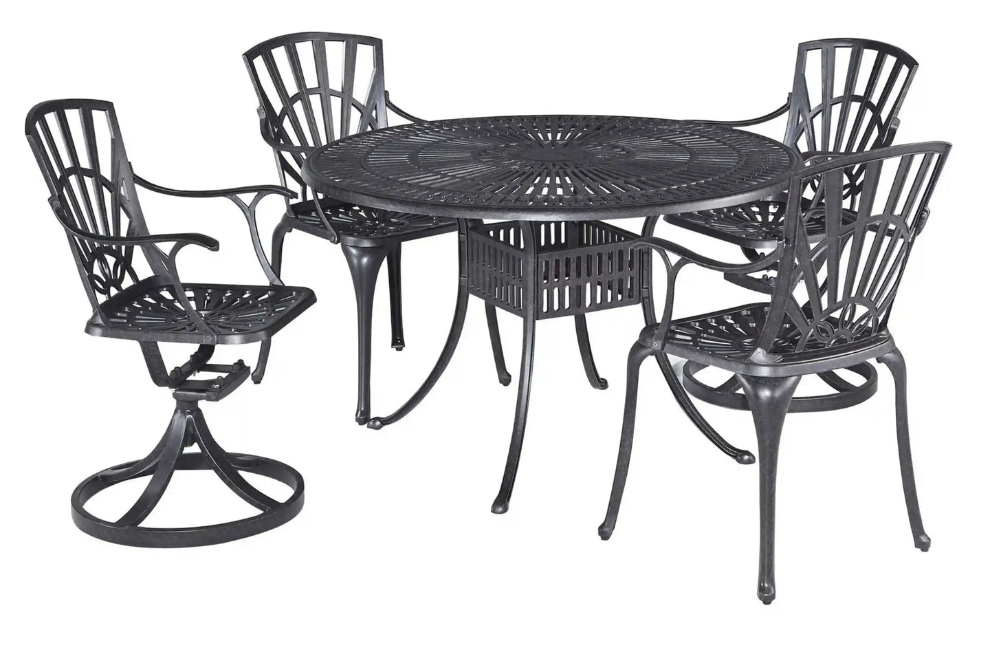 Homestyles Grenada Charcoal 5 Piece Outdoor Dining Set
