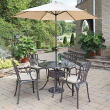 Load image into Gallery viewer, Homestyles Grenada Khaki Gray 6 Piece Outdoor Dining Set