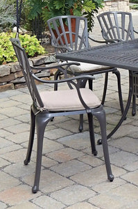 Homestyles Grenada Khaki Gray Outdoor Chair Pair