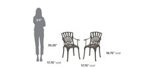 Load image into Gallery viewer, Homestyles Grenada Khaki Gray Outdoor Chair Pair