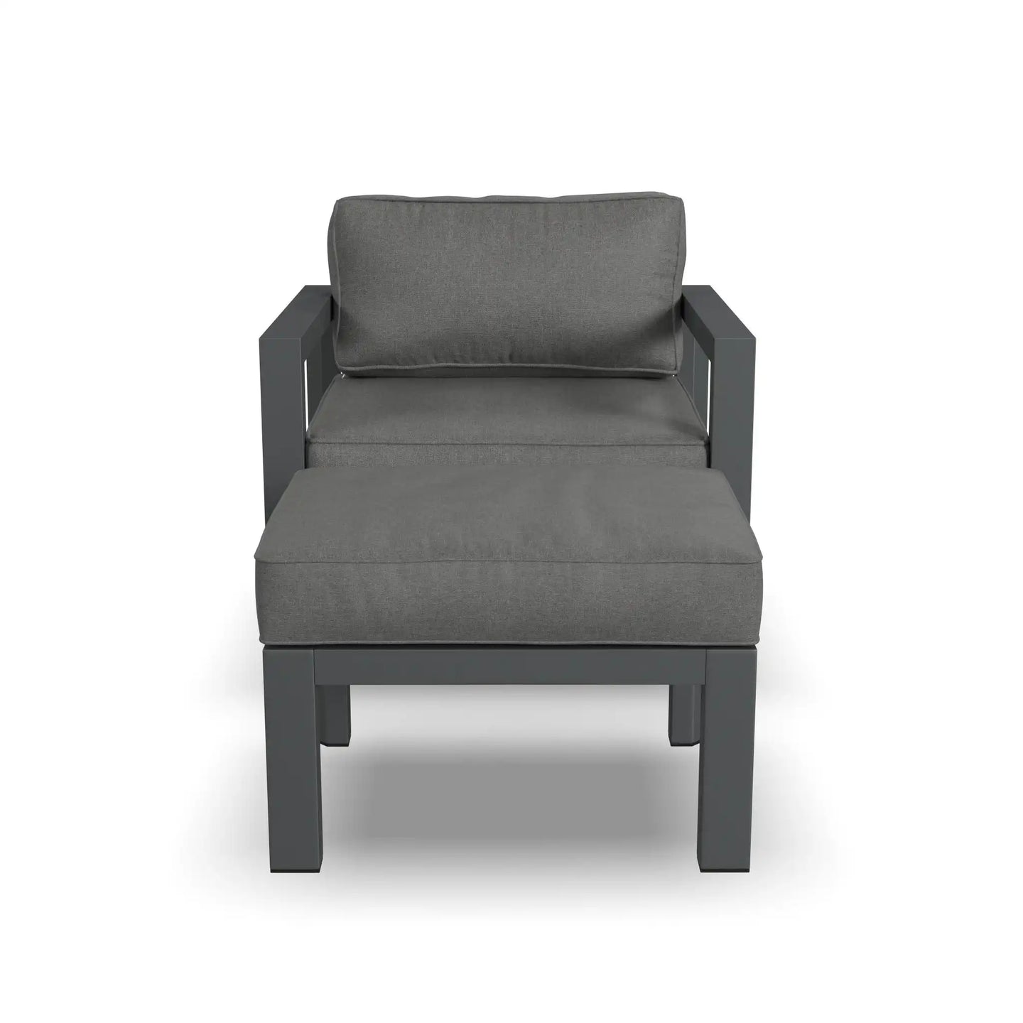 Homestyles Grayton Gray Chair w/ Ottoman