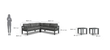 Load image into Gallery viewer, Homestyles Grayton Gray 5 Seat Sectional with 2 End Tables