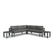 Load image into Gallery viewer, Homestyles Grayton Gray 5 Seat Sectional with 2 End Tables