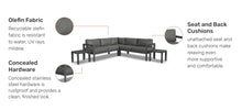 Load image into Gallery viewer, Homestyles Grayton Gray 5 Seat Sectional with 2 End Tables