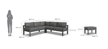 Load image into Gallery viewer, Homestyles Grayton Gray 5 Seat Sectional w/ Ottoman