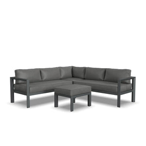 Homestyles Grayton Gray 5 Seat Sectional w/ Ottoman