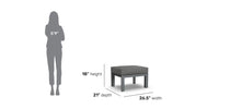 Load image into Gallery viewer, Homestyles Grayton Gray Ottoman