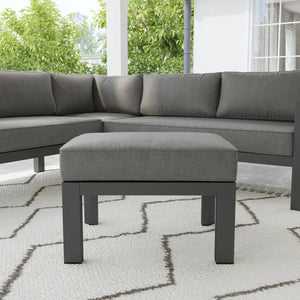 Homestyles Grayton Gray Ottoman