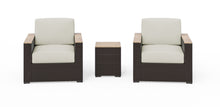 Load image into Gallery viewer, Homestyles Palm Springs Brown Outdoor Side Table and Arm Chair Pair