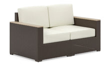 Load image into Gallery viewer, Homestyles Palm Springs Brown Outdoor Loveseat, Arm Chair Pair and Two Side Tables