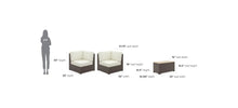 Load image into Gallery viewer, Homestyles Palm Springs Brown Outdoor Chair Pair and Storage Table