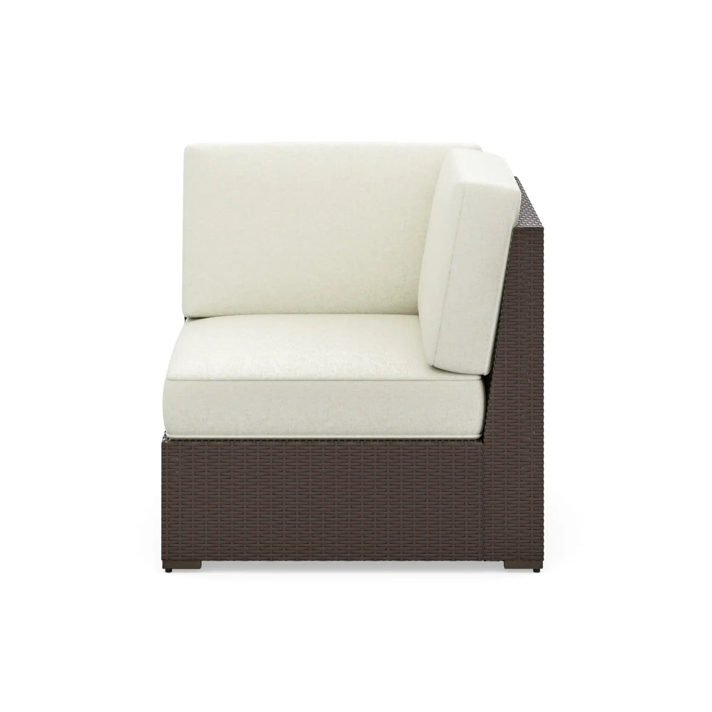 Homestyles Palm Springs Brown Outdoor Sectional Side Chair