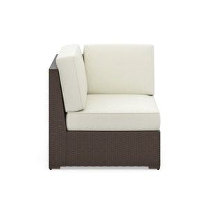 Homestyles Palm Springs Brown Outdoor Sectional Side Chair