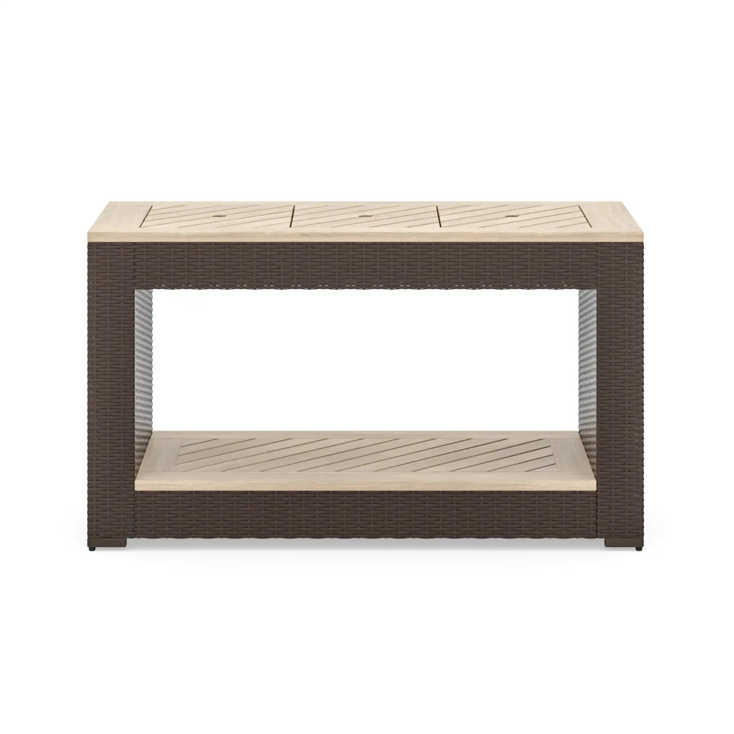 Homestyles Palm Springs Brown Outdoor Sofa Table
