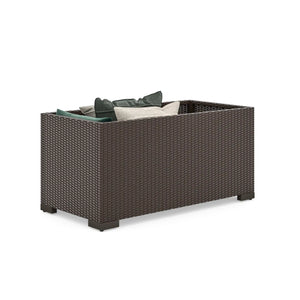 Homestyles Palm Springs Brown Outdoor Storage Table