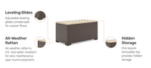 Load image into Gallery viewer, Homestyles Palm Springs Brown Outdoor Storage Table
