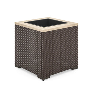 Homestyles Palm Springs Brown Outdoor Planter