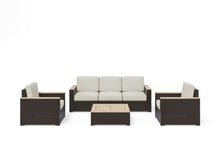 Load image into Gallery viewer, Homestyles Palm Springs Brown Outdoor Sofa Set