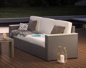 Homestyles Palm Springs Brown Outdoor Sofa
