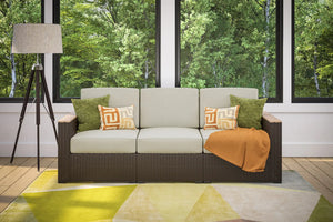 Homestyles Palm Springs Brown Outdoor Sofa