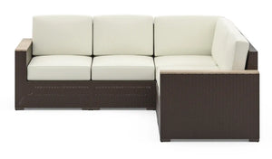 Homestyles Palm Springs Brown Outdoor 5 Seat Sectional