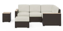 Load image into Gallery viewer, Homestyles Palm Springs Brown Outdoor 4 Seat Sectional, Ottoman and Side Table