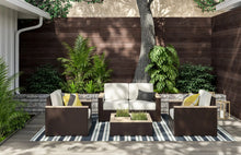 Load image into Gallery viewer, Homestyles Palm Springs Brown Outdoor Loveseat Set