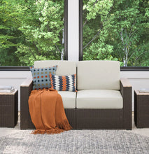 Load image into Gallery viewer, Homestyles Palm Springs Brown Outdoor Loveseat