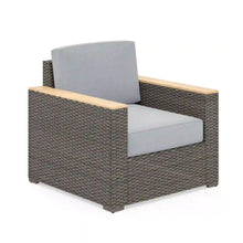 Load image into Gallery viewer, Homestyles Boca Raton Brown Outdoor Arm Chair Pair and Side Table