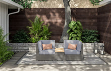 Load image into Gallery viewer, Homestyles Boca Raton Brown Outdoor Chair Pair and Storage Table