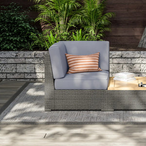 Homestyles Boca Raton Brown Outdoor Sectional Side Chair