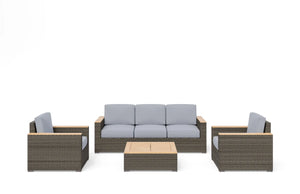 Homestyles Boca Raton Brown Outdoor Sofa Set