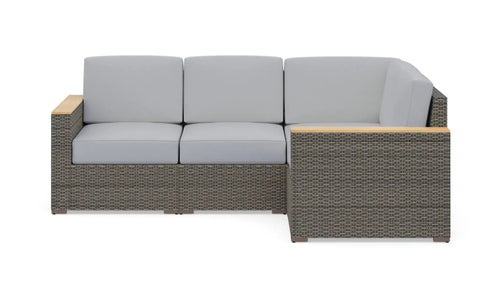 Homestyles Boca Raton Brown Outdoor 4 Seat Sectional