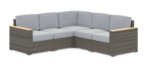 Homestyles Boca Raton Brown Outdoor 5 Seat Sectional