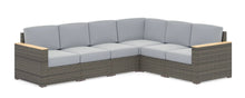 Load image into Gallery viewer, Homestyles Boca Raton Brown Outdoor 6 Seat Sectional