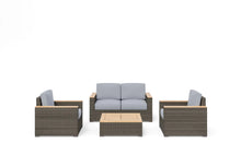 Load image into Gallery viewer, Homestyles Boca Raton Brown Outdoor Loveseat Set