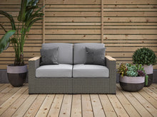 Load image into Gallery viewer, Homestyles Boca Raton Brown Outdoor Loveseat
