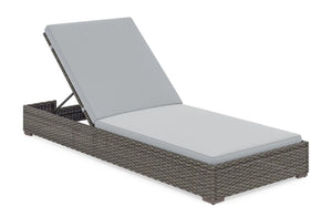 Homestyles Boca Raton Brown Outdoor Chaise Lounge Pair and Side Table