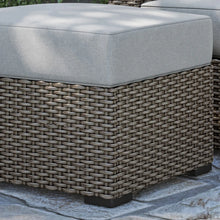 Load image into Gallery viewer, Homestyles Boca Raton Brown Outdoor Ottoman
