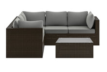 Load image into Gallery viewer, Homestyles Cape Shores Brown Sectional and Table Set