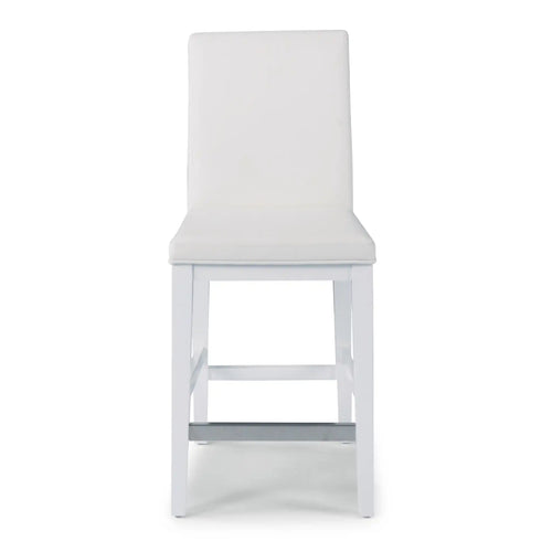 Homestyles Linear White Counter Stool