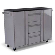 Load image into Gallery viewer, Homestyles Linear Gray Kitchen Cart